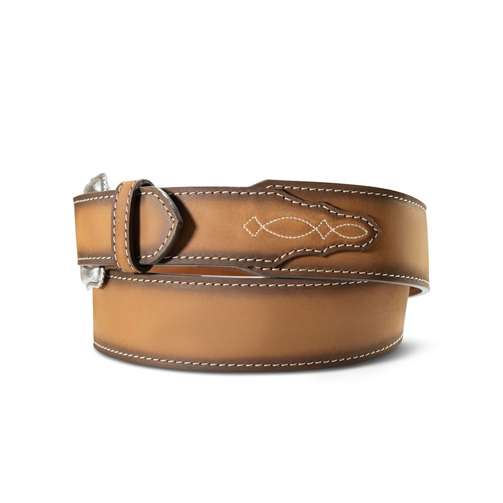 Ariat Men’s Brown Scalloped Billets Belt A1044302