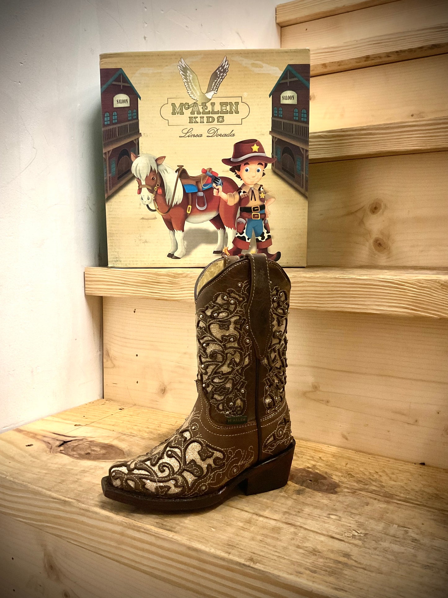 McALLEN Girl Boots Corral Cappuccino