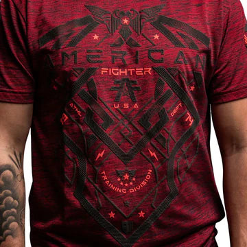 American Fighter Mens Coalwood J Red T-Shirt FM15325