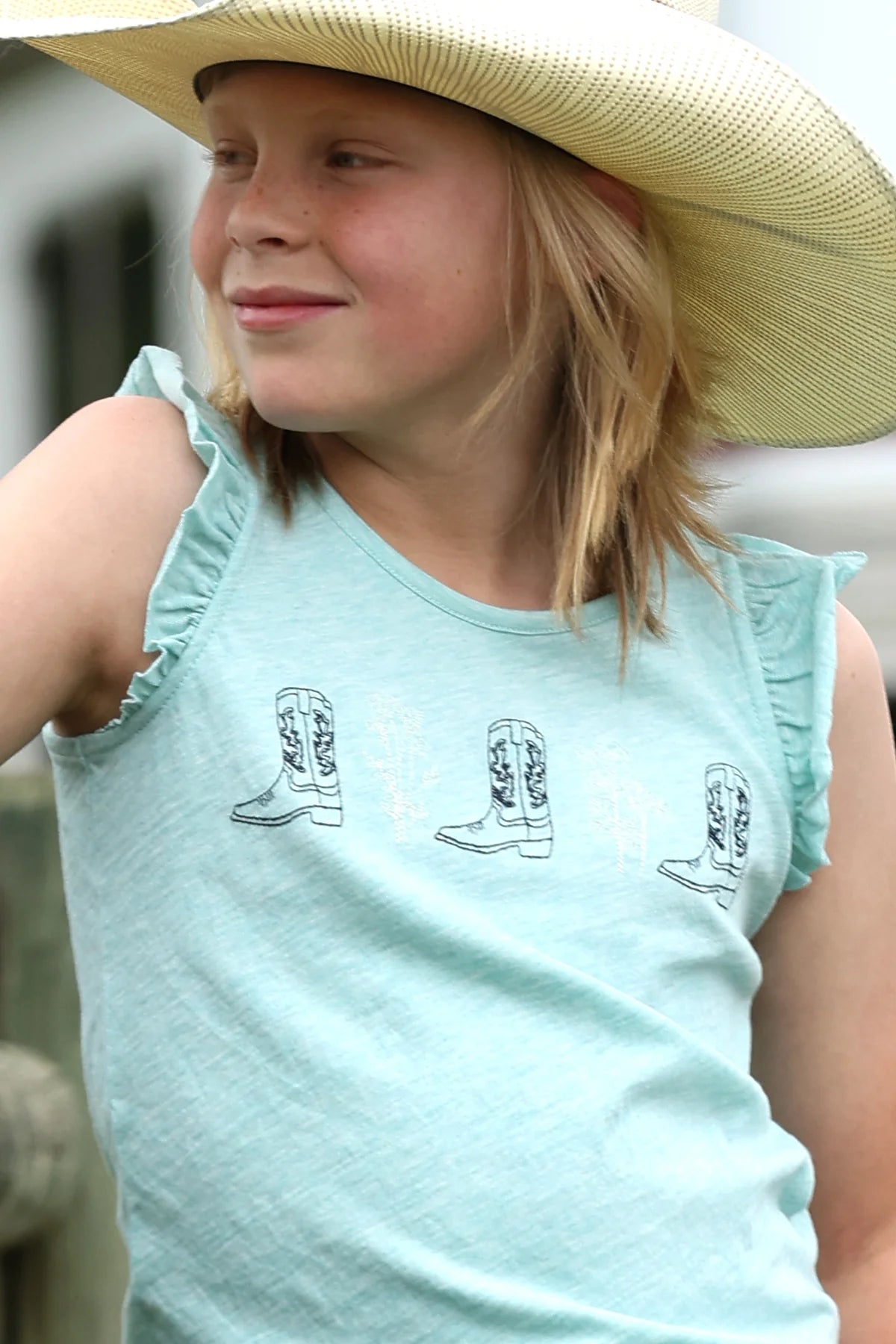 Cruel Girl Kids Mint Colored Tank Top CTK8530003