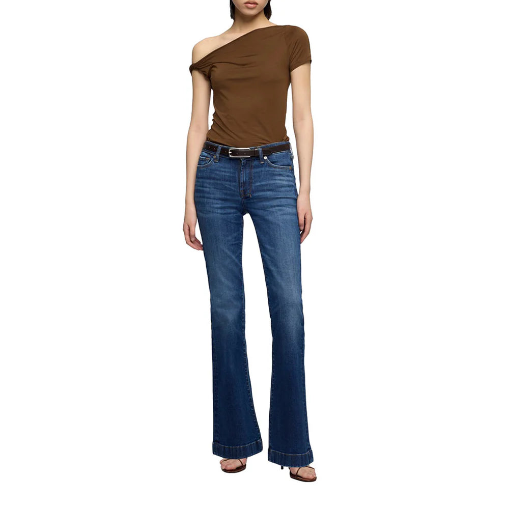 7 For All Mankind Dojo Loom Trouser Flare Jeans 7U30044A-3DJ
