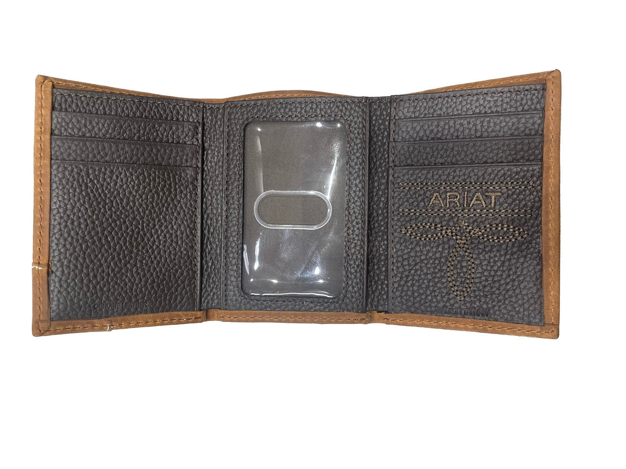 Ariat Men's Vertical Logo Trifold Wallet A3545344