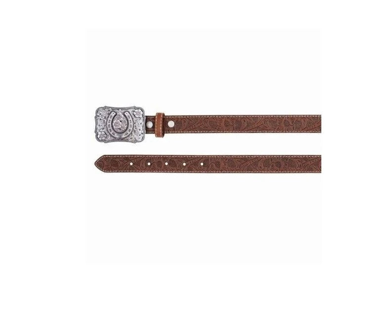 Catchfly Girl's Brown Tooled Belt 2521110251