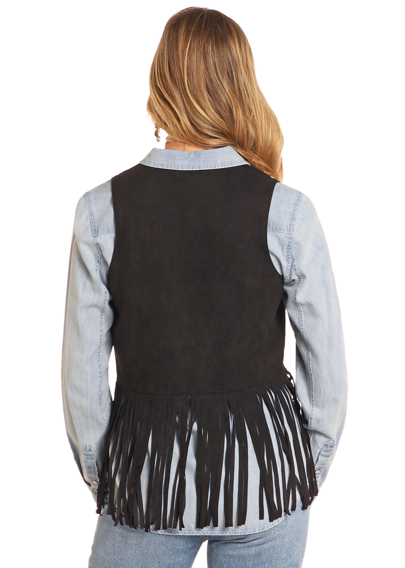 Rock & Roll Women’s Studded Black Vest