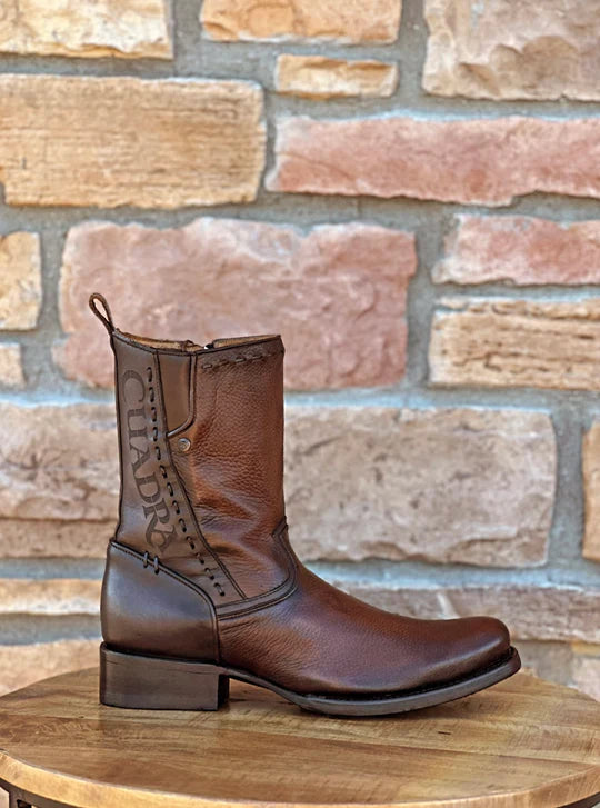 Cuadra Maple Deer Laser & Woven Round Toe Boots