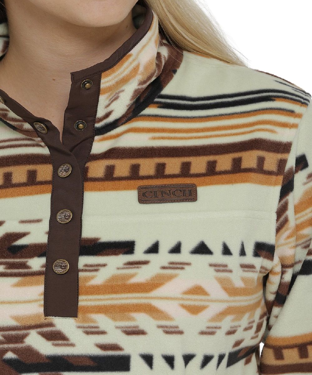 Cinch Women's Polar Fleece Aztec Pullover