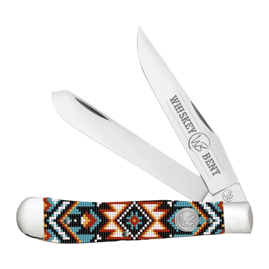 Whiskey Bent Southwest Sand Aztec Pocket Knife WB11-19