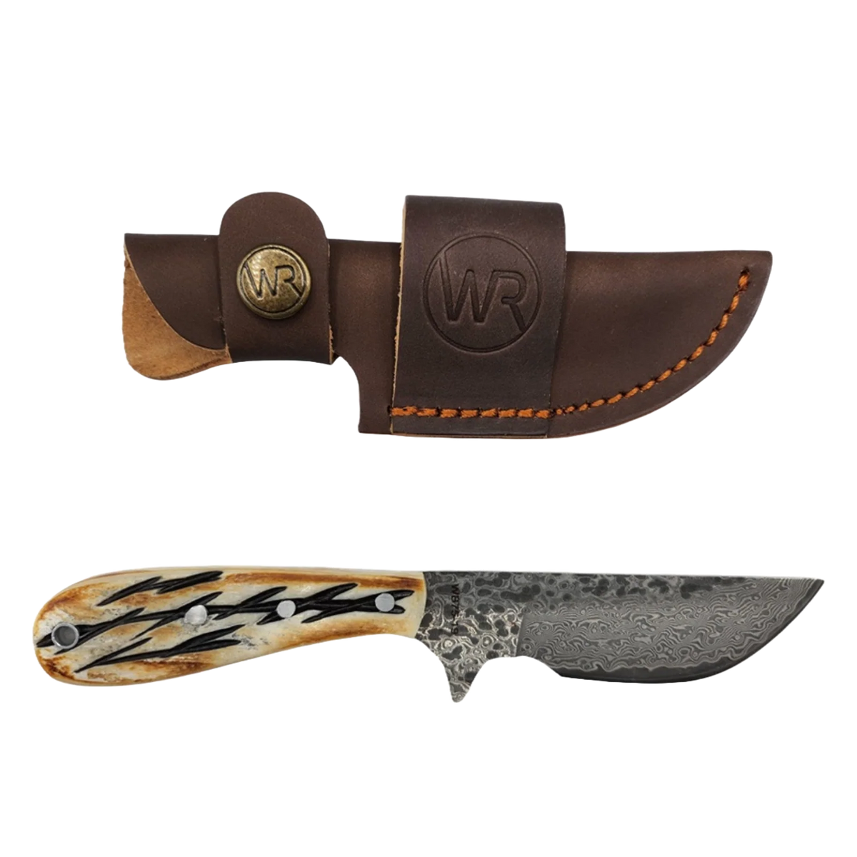 Whiskey Bent Burnt Orange Ciervo Skinner Knife WB75-19