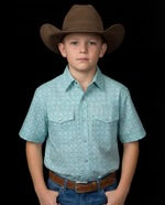 Ferrel Kids Pierce Short Sleeve Pearl Snap KPS3026112