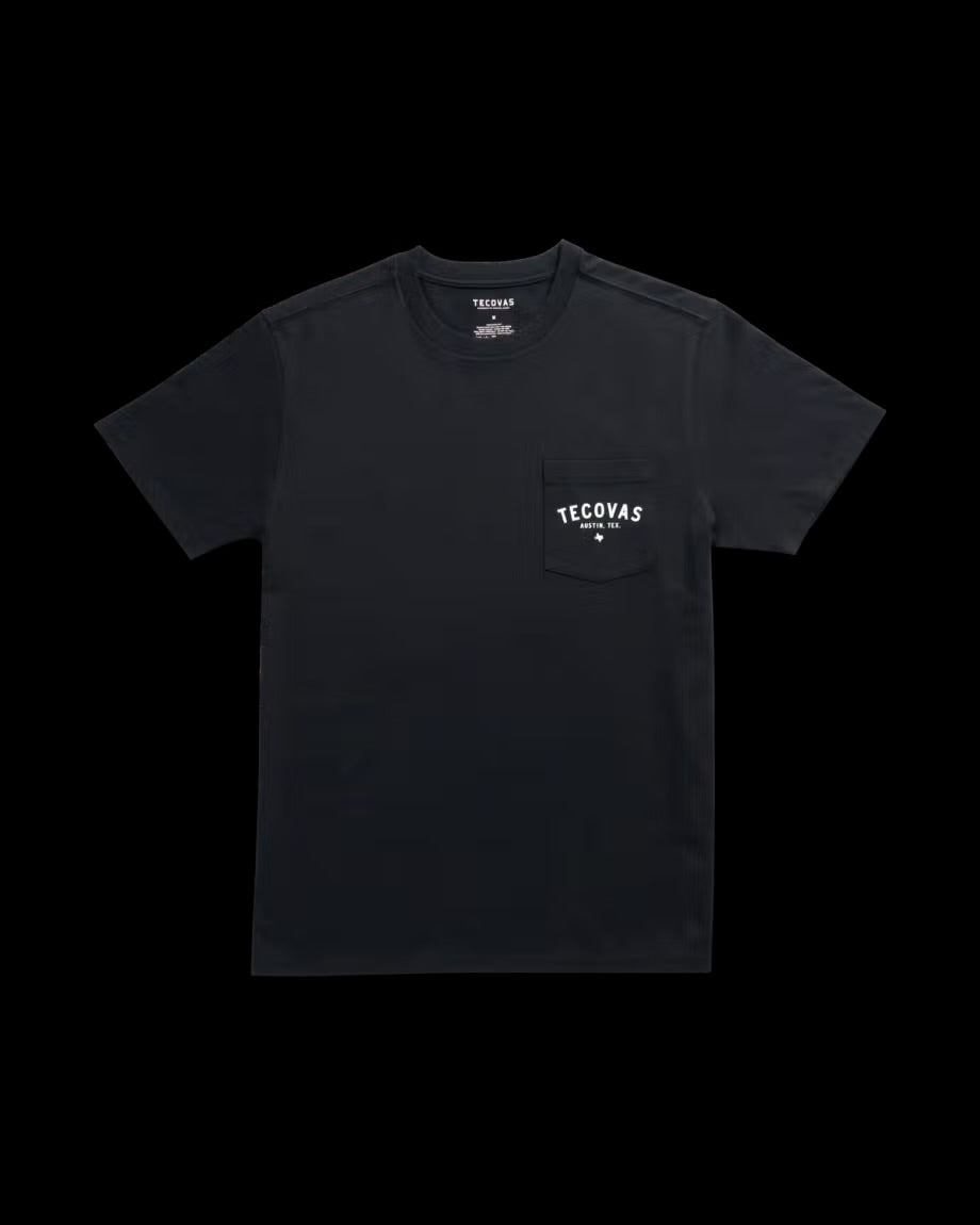 Tecovas Men's Fine Makers Pocket Black T-Shirt M40382BKB