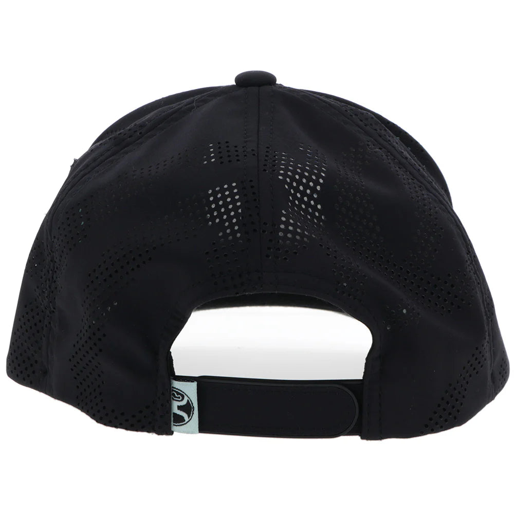 HOOEY "BRONX" HOOEY HAT BLACK W/BLACK/WHITE/TEAL PATCH