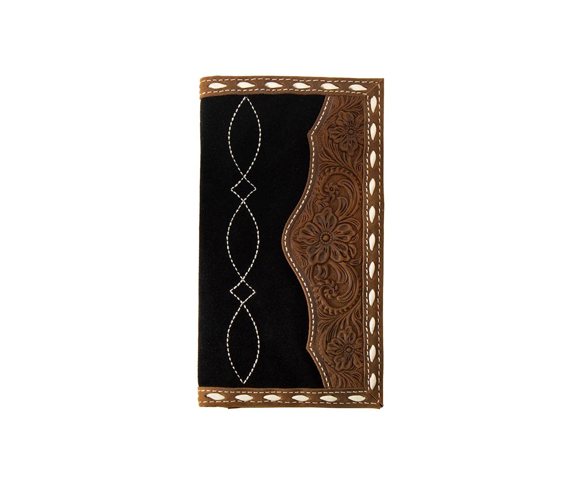 3D Men’s Black/Brown Overlay Rodeo Wallet D2500194107