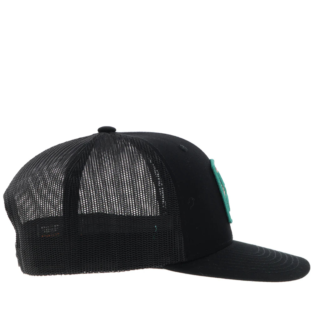 Hooey "Zenith" Black W/Serape Pattern Patch 2424T-BK