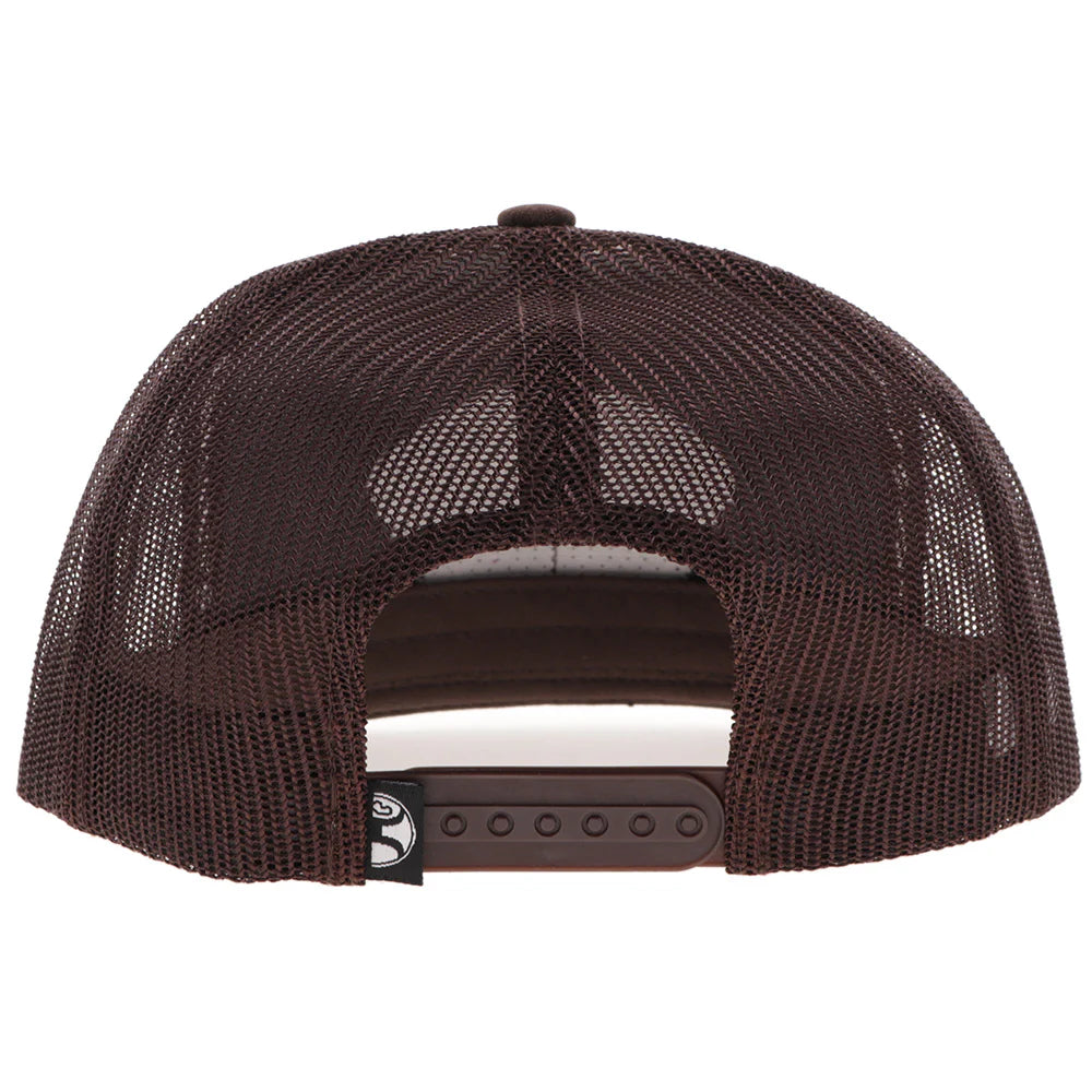 HOOEY "CAVVY" PUNCHY HAT BROWN W/MULTI COLOR PATCH
