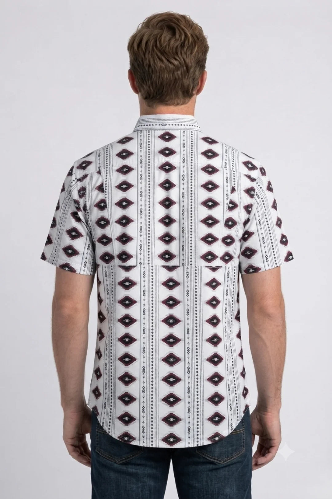 Platini Men’s Diamond Tribal Print Performance Shirt PGS11554
