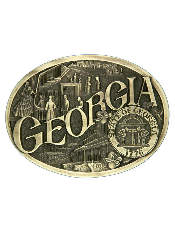 Montana Silversmiths Georgia State Heritage Attitude Buckle 60811GAC