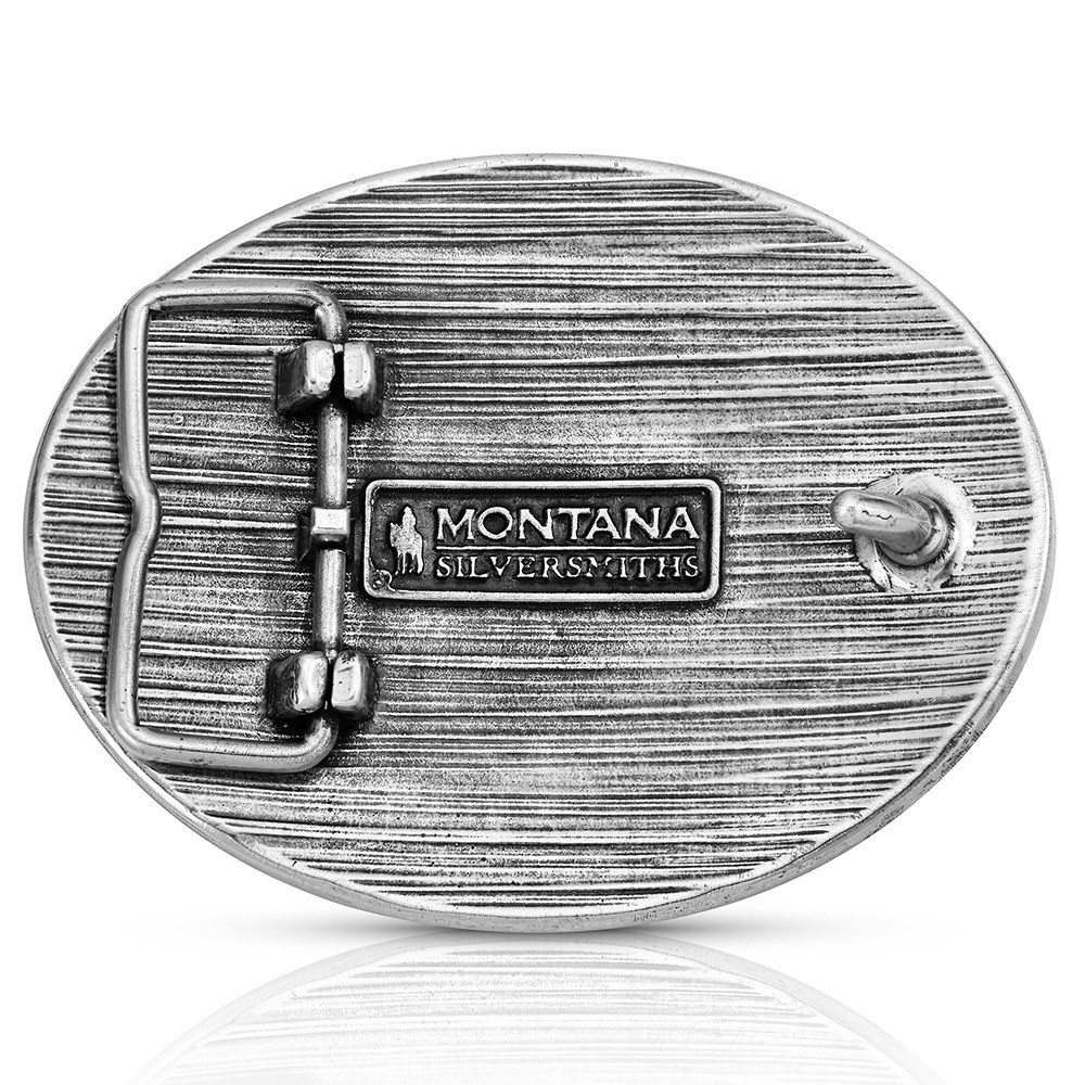 Montana Silversmiths Cowboy Credence Acc Buckle A1074P