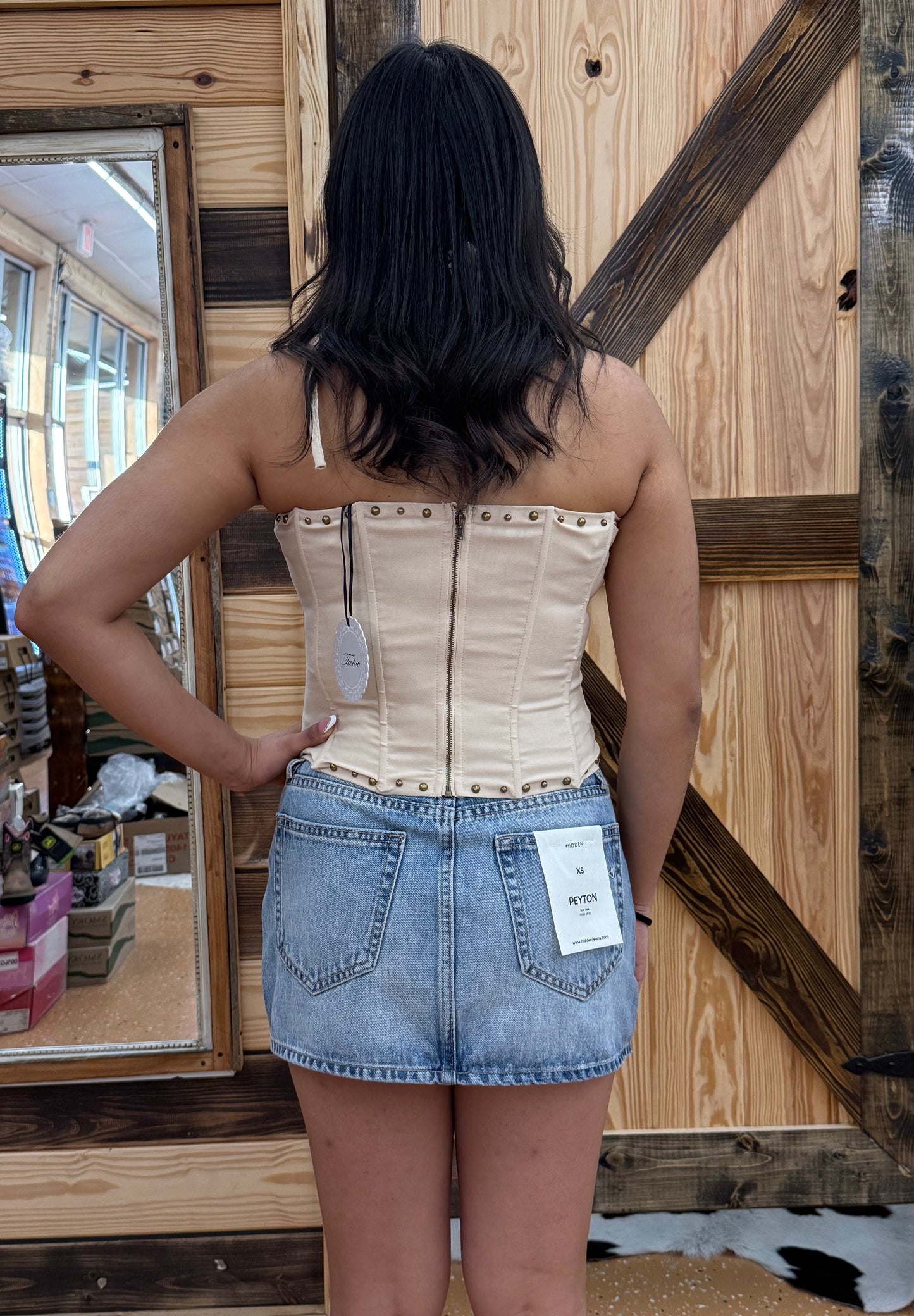 Hidden Peyton Denim Medium Classic Micro Mini Skirt HD5172-M