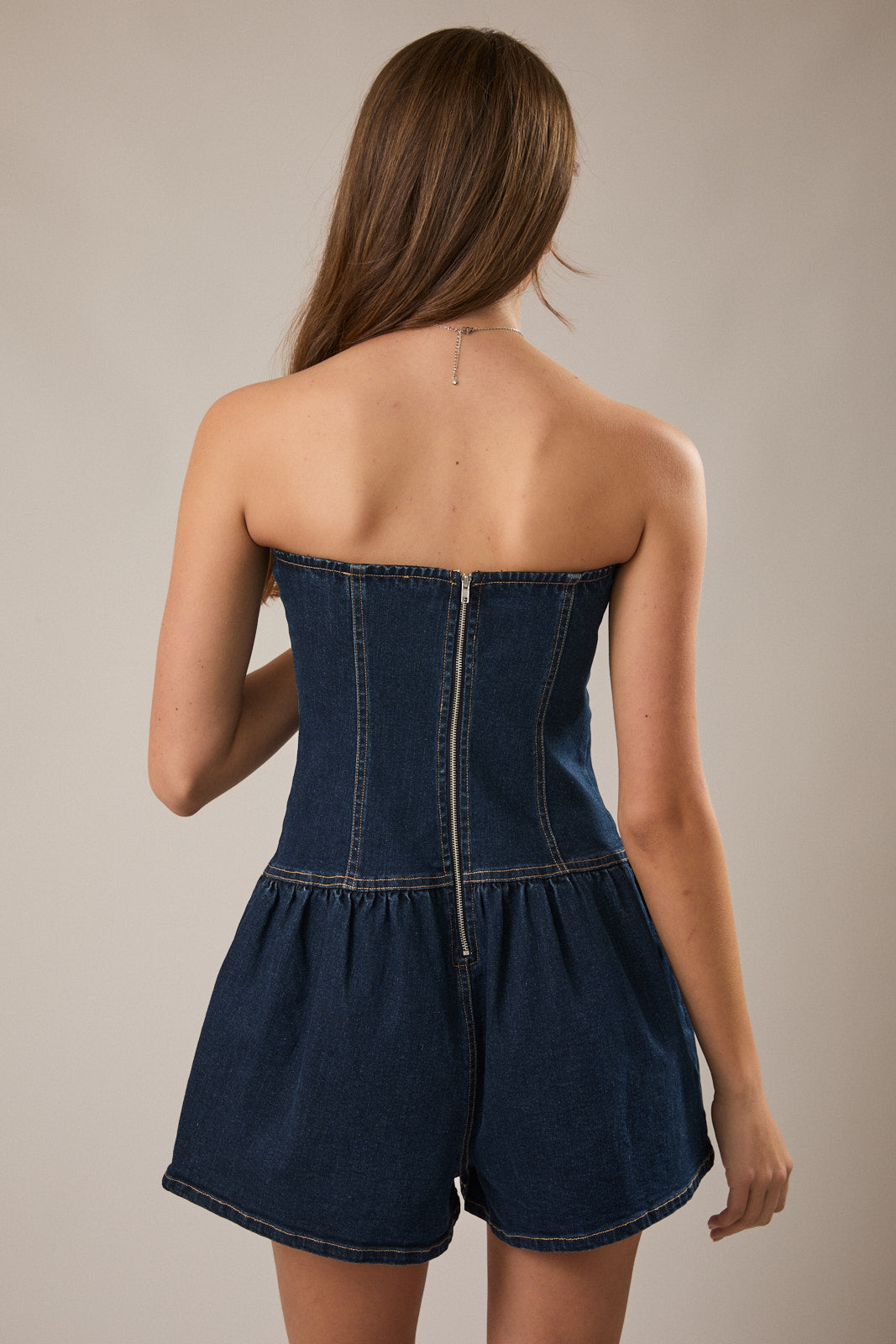 Le Lis Women’s Low Waist Tube Romper SM3406