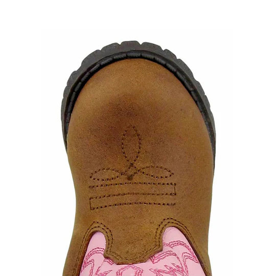 3246T Toddler Smoky Mountain Western Boot Distressed Pink