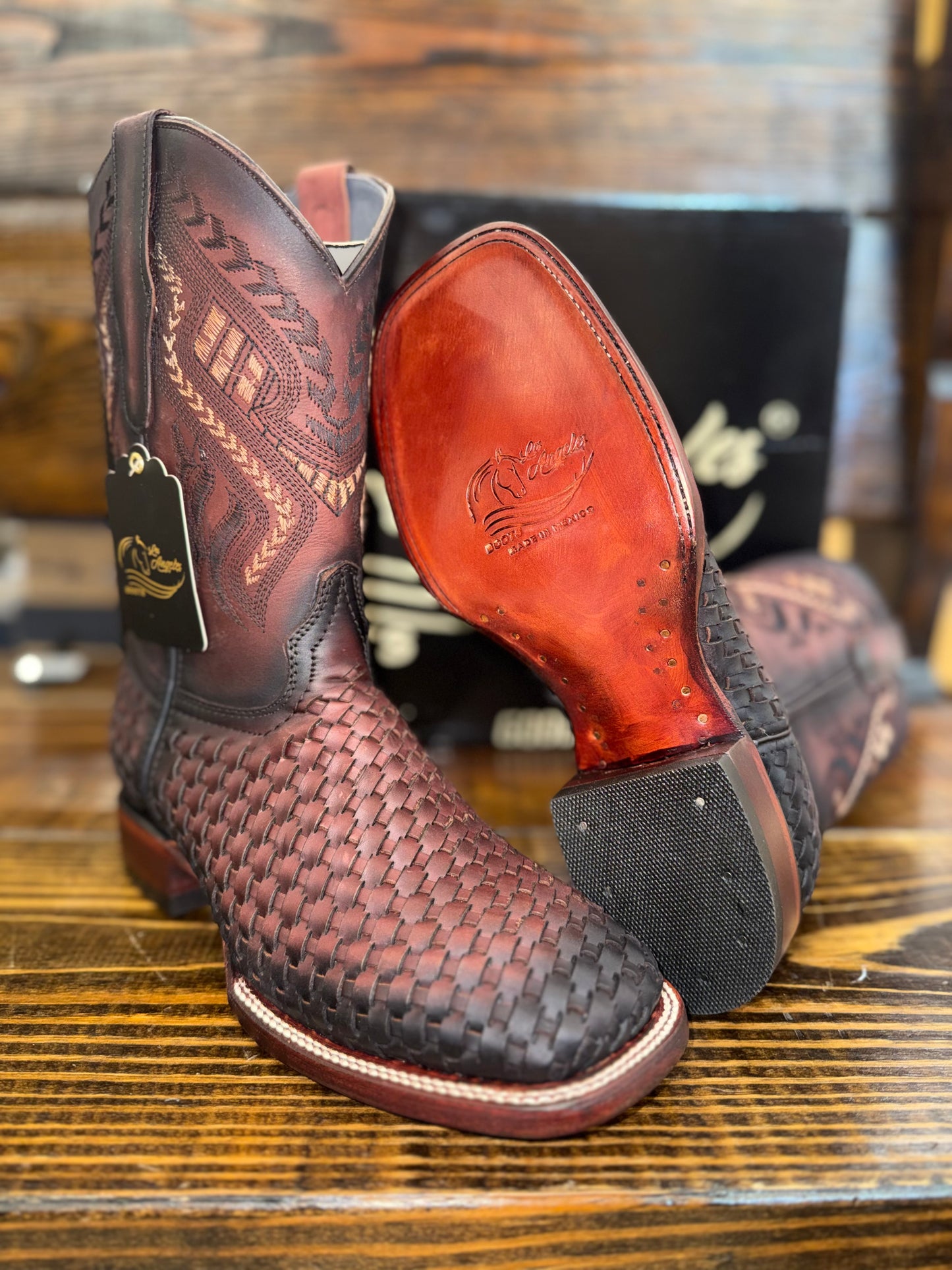 Los Angeles Boots Men’s Crazy Petatillo Brandy 722806