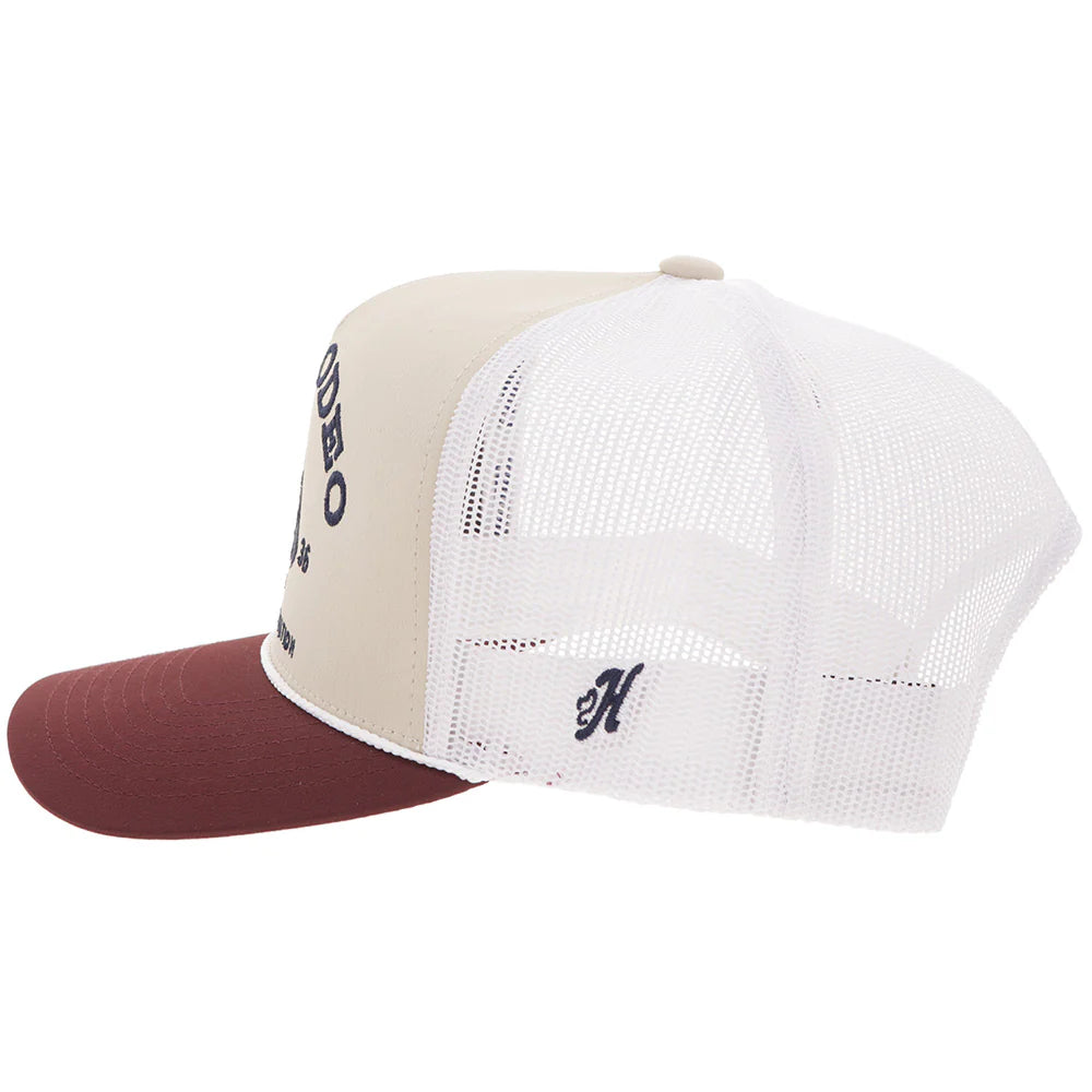 Hooey Prorodeo Hat Tan/White W/Blue Logo 2663T-TNWH