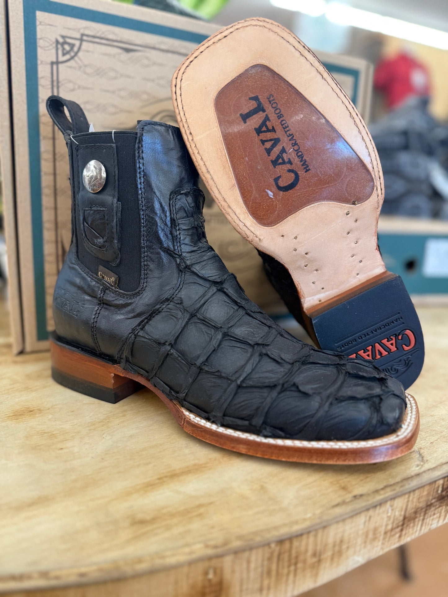 Caval Men’s Original Black Fish Botin 1010FISH