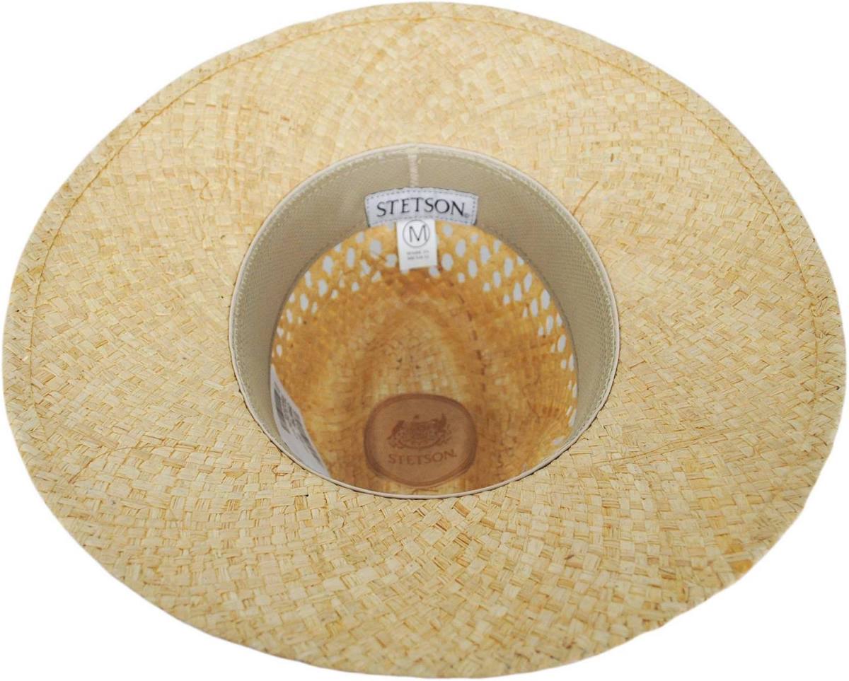 Stetson Danbury Palm Straw Safari Fedora Hat OSDABY-383481