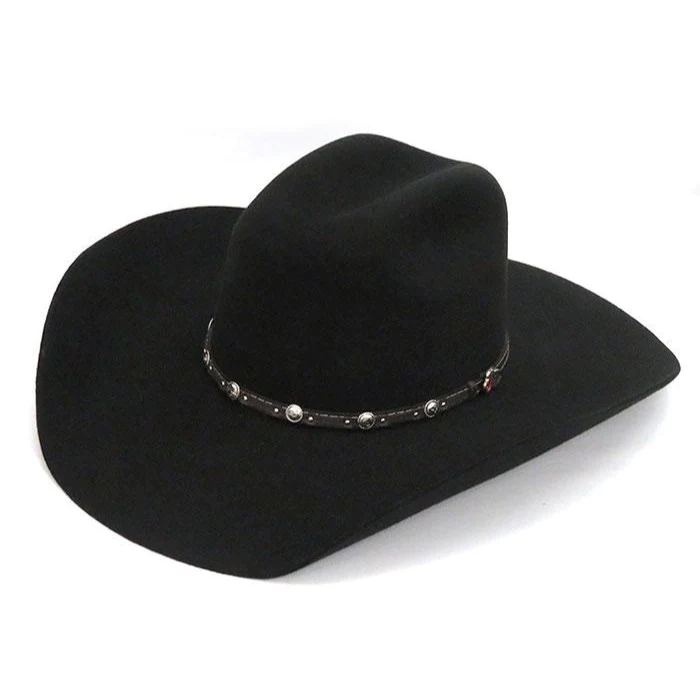 Justin Buster Jr Black Kids Felt Hat OS JF0230BUJR4
