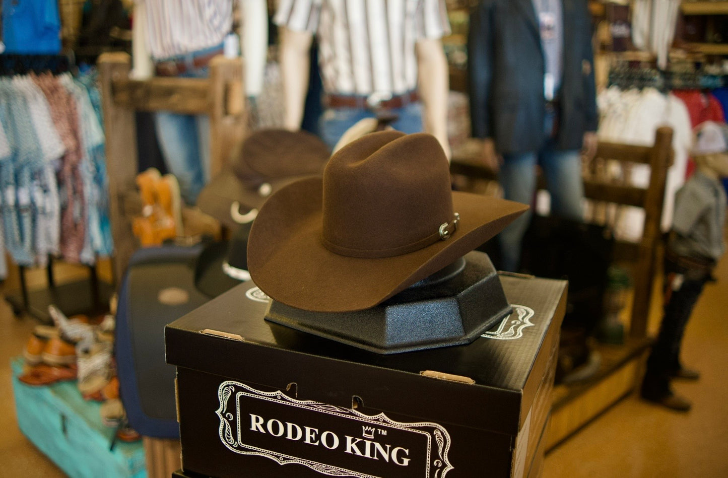 Rodeo King Men’s Felt Hat Rodeo King Whiskey 3X / 4 1/4 Brim
