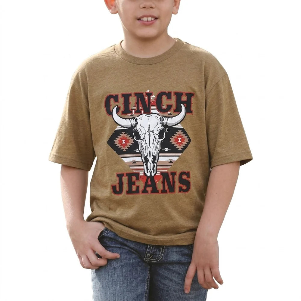 Cinch Boys Brown T-Shirt MTT7670182