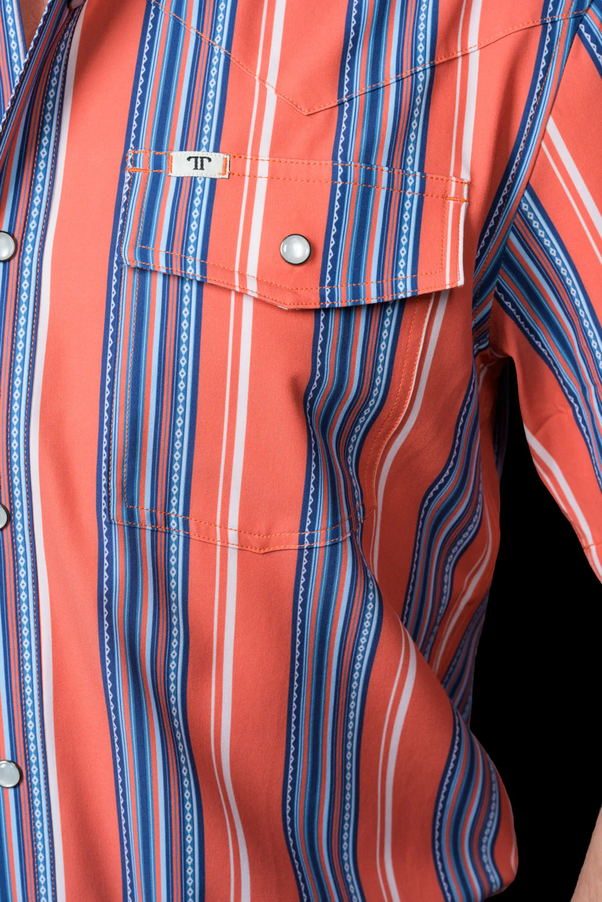 Ferrel Men’s The James Salmon Stripe Shirt FPS1026042