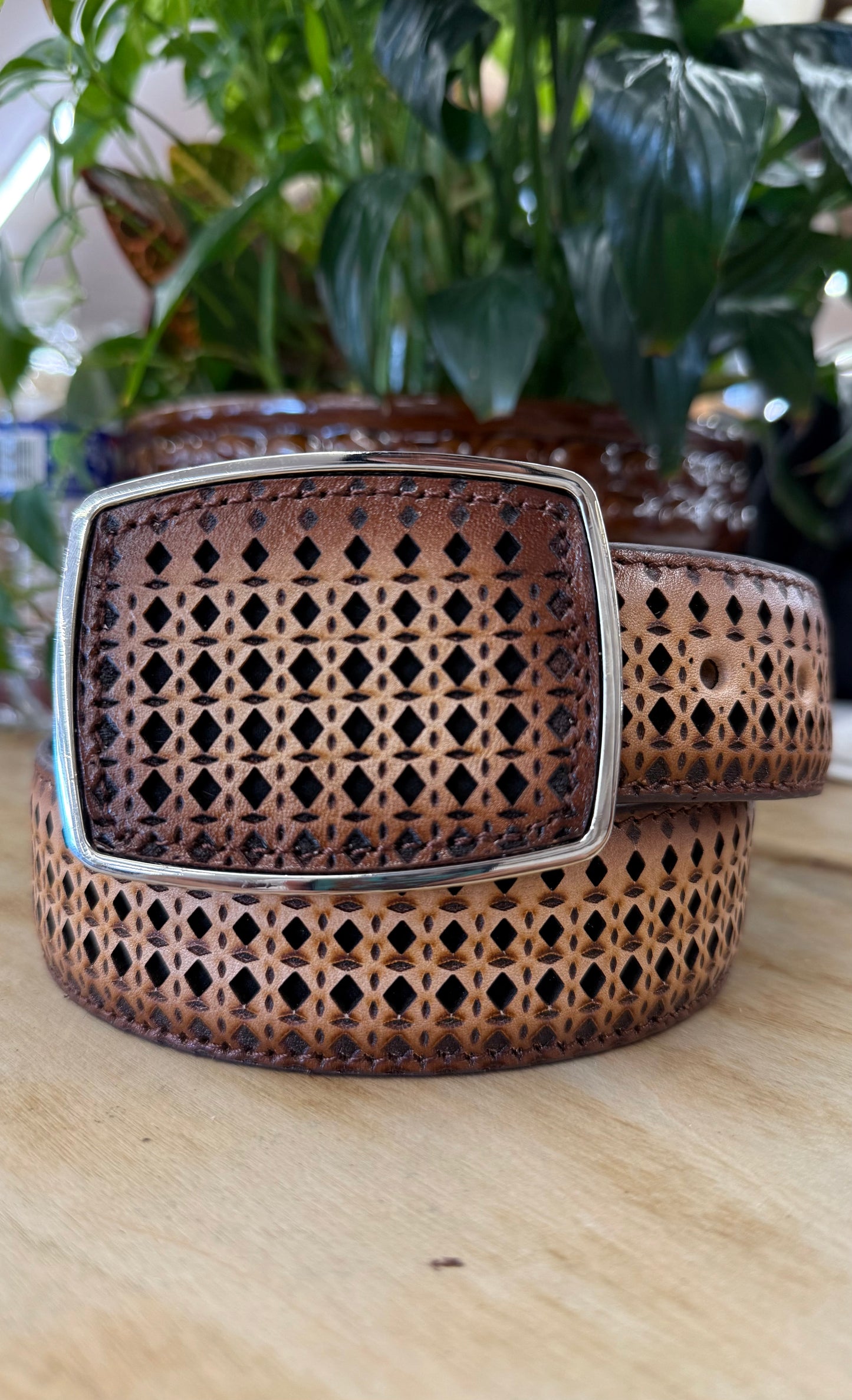 Long rope Men’s Brown Belt BELT006LR-HONEY