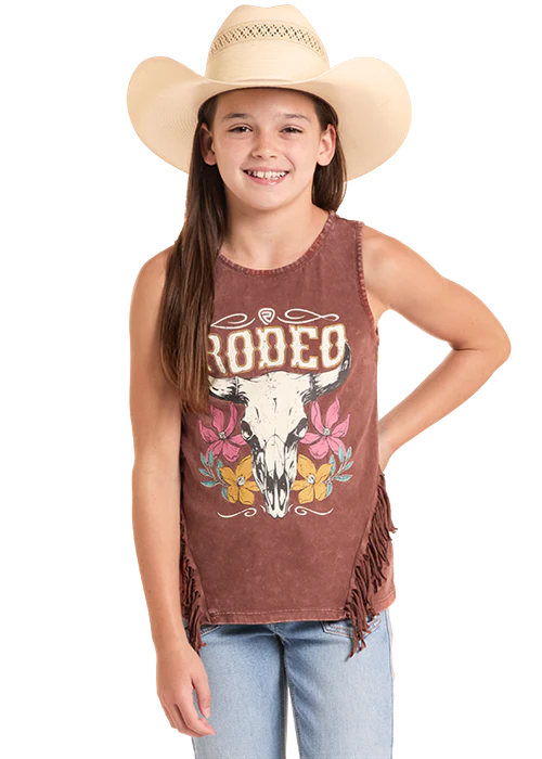 Rock & Roll Cowgirl Girls' Rodeo Tank Top BG20T09148