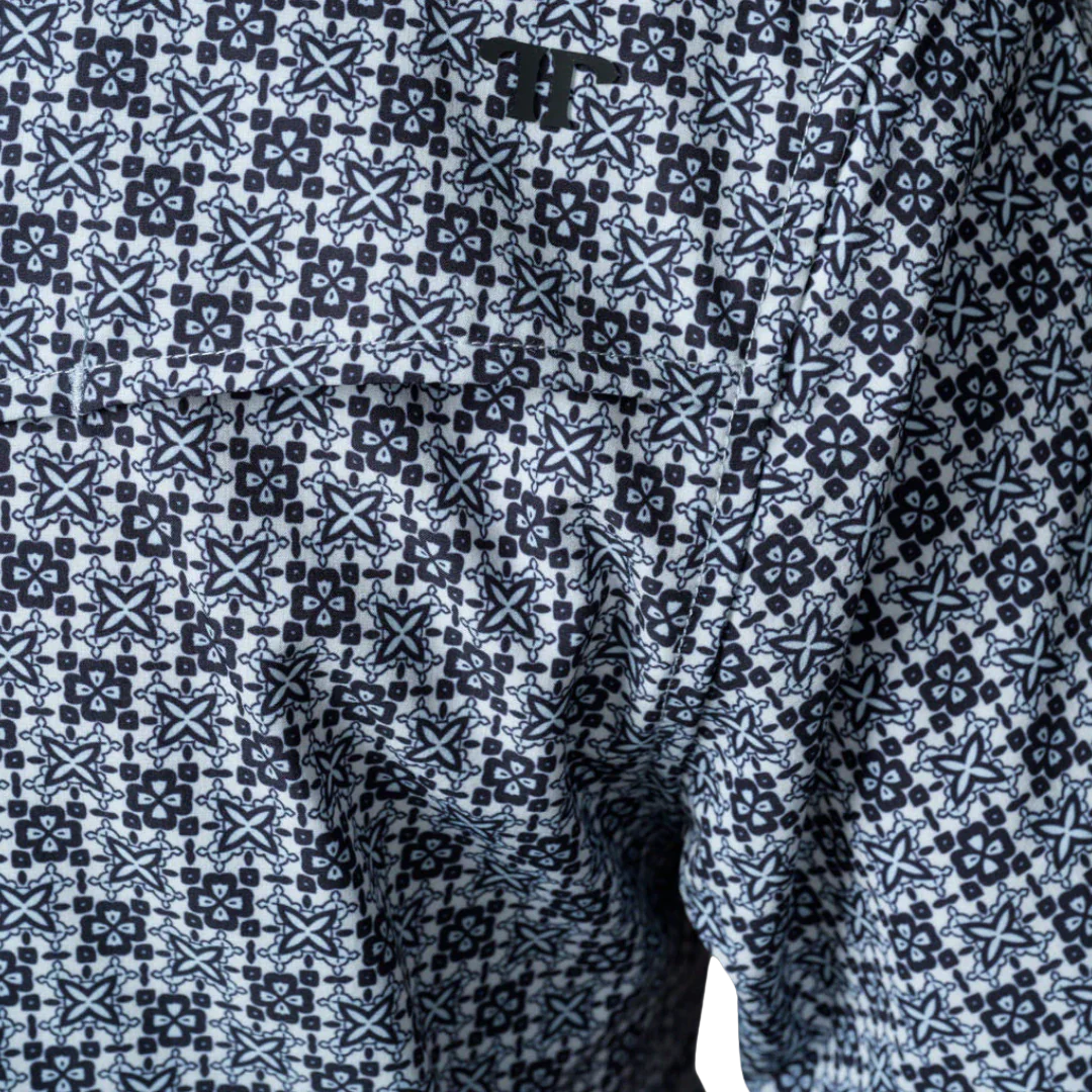 Ferrel Men’s The Colton In Blue Short Sleeve Pearl Snap FPS1026016
