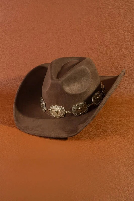 Fame Accessories Women’s Brown Felt Hat OS MMT9887DBR