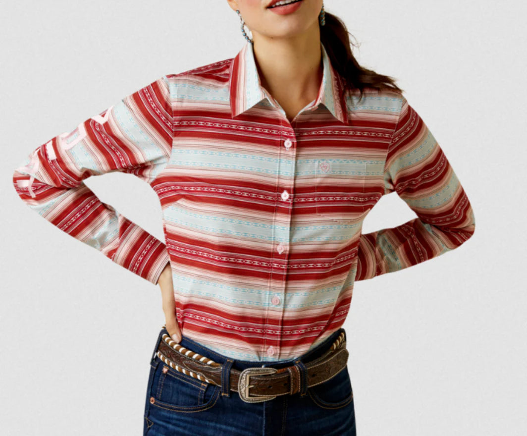 ARIAT WOMEN'S TEAM SAVANNAH STRIPED SHIRT 10044957