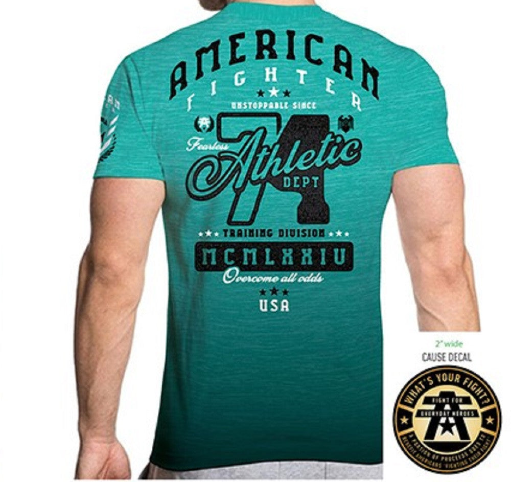 American Fighter Men’s Big Springs Ocean Teal T-Shirt FM16596