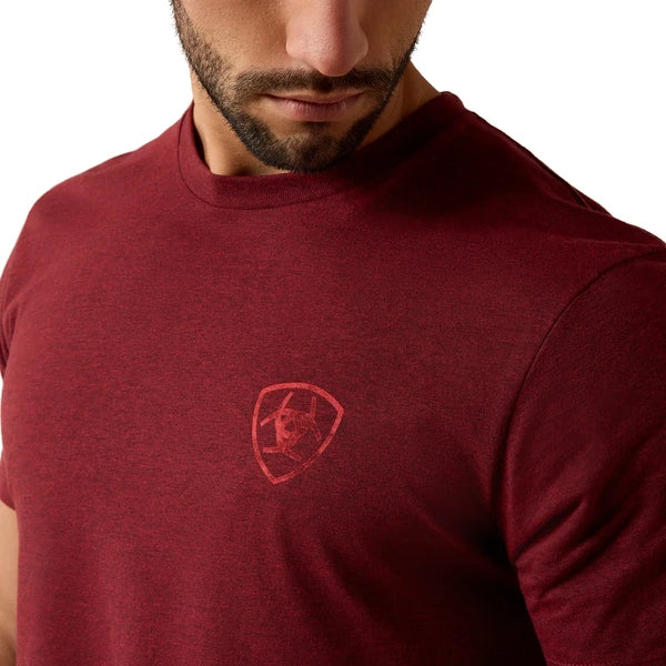 Ariat Men’s Southwest stamper crimson T-Shirt 10079657