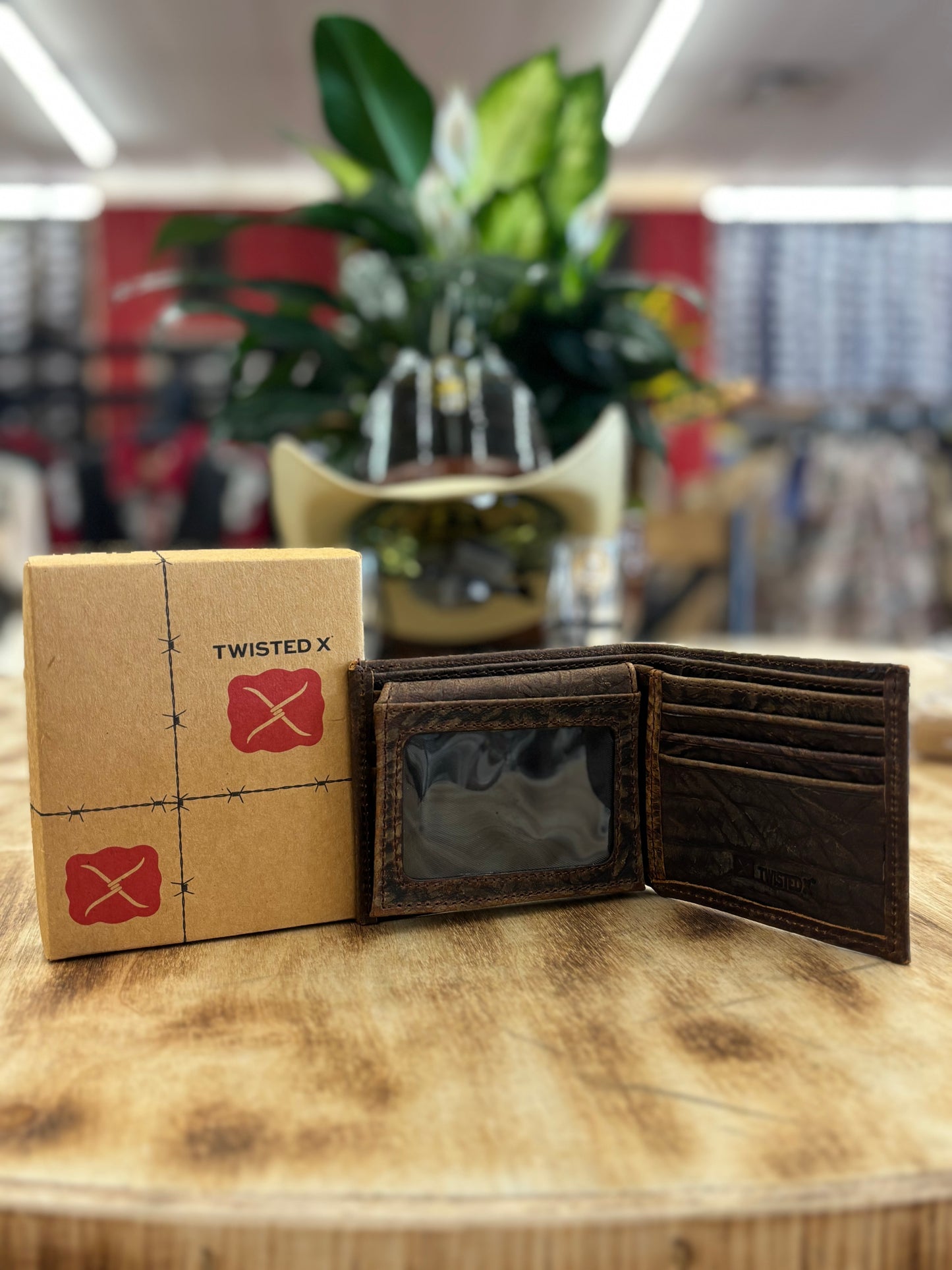 Twisted X Tan Distressed Bifold Wallet
