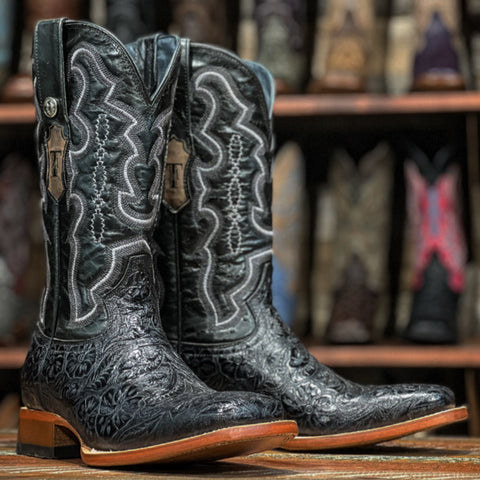 Embossed Tooled Saddle Stamp Boot