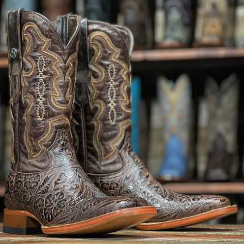 Tooled Saddle Stamp Boots