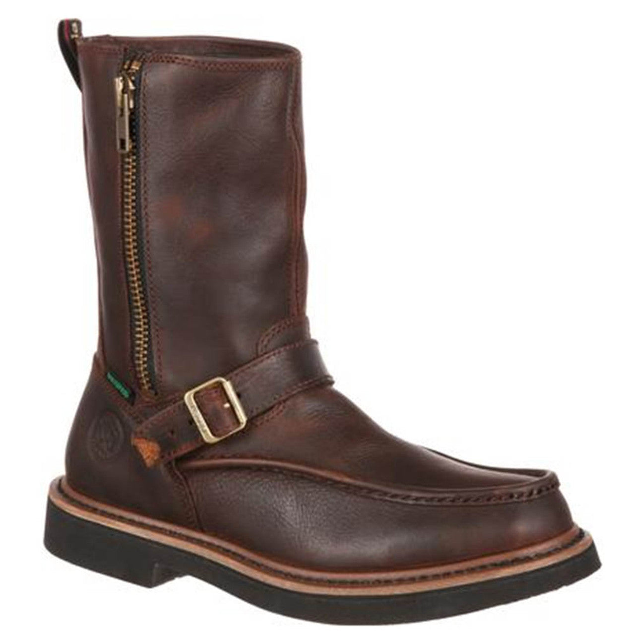 Georgia G4124 Side Zip Waterproof Wellington Work Boots