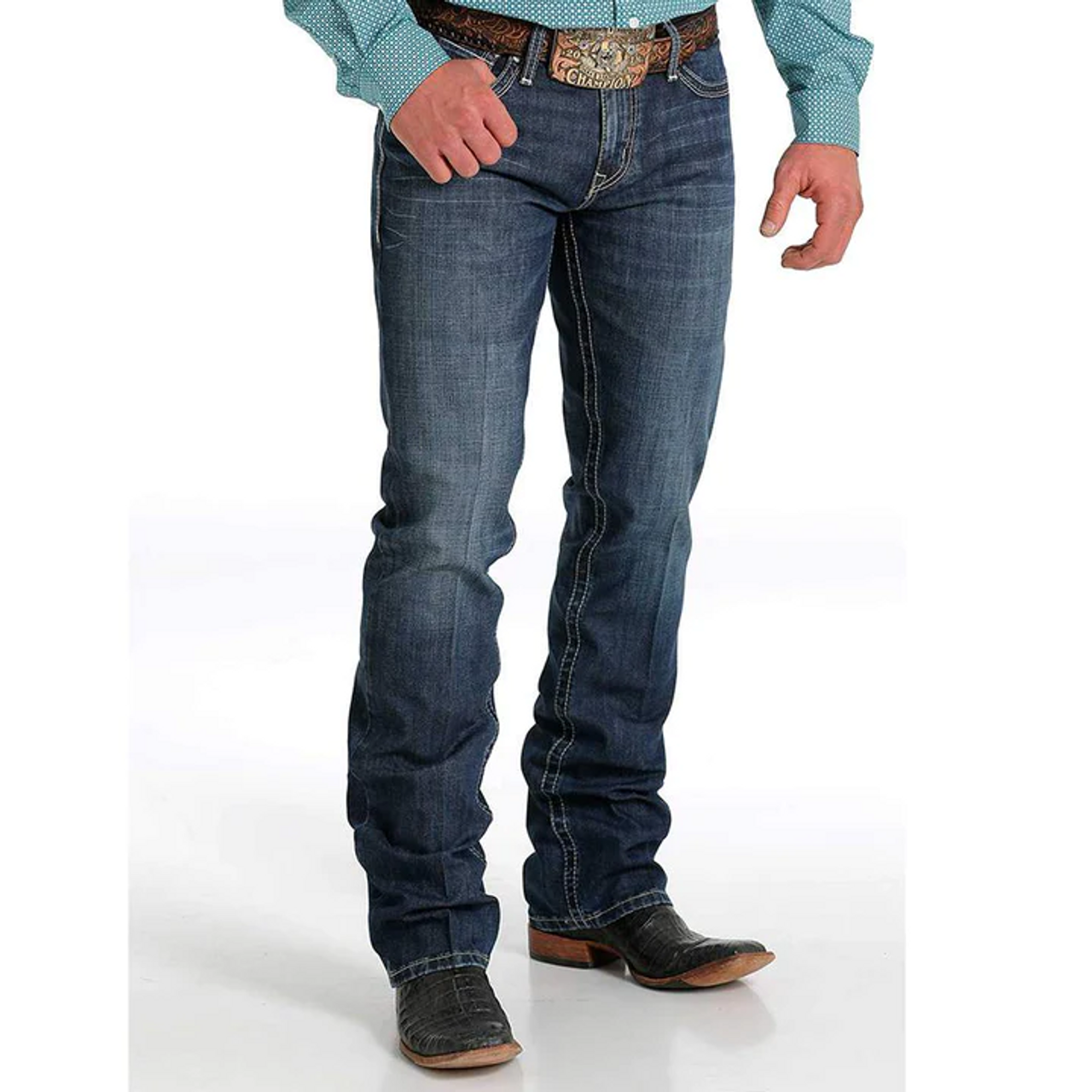 CINCH IAN SLIM FIT DARK WASH BOOTCUT