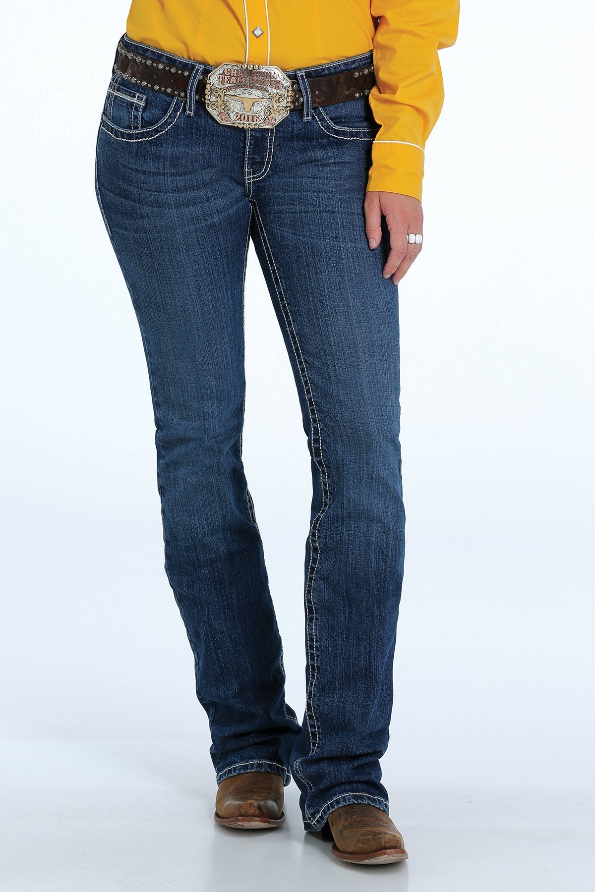WOMEN'S SLIM FIT HANNAH - DARK STONEWASH