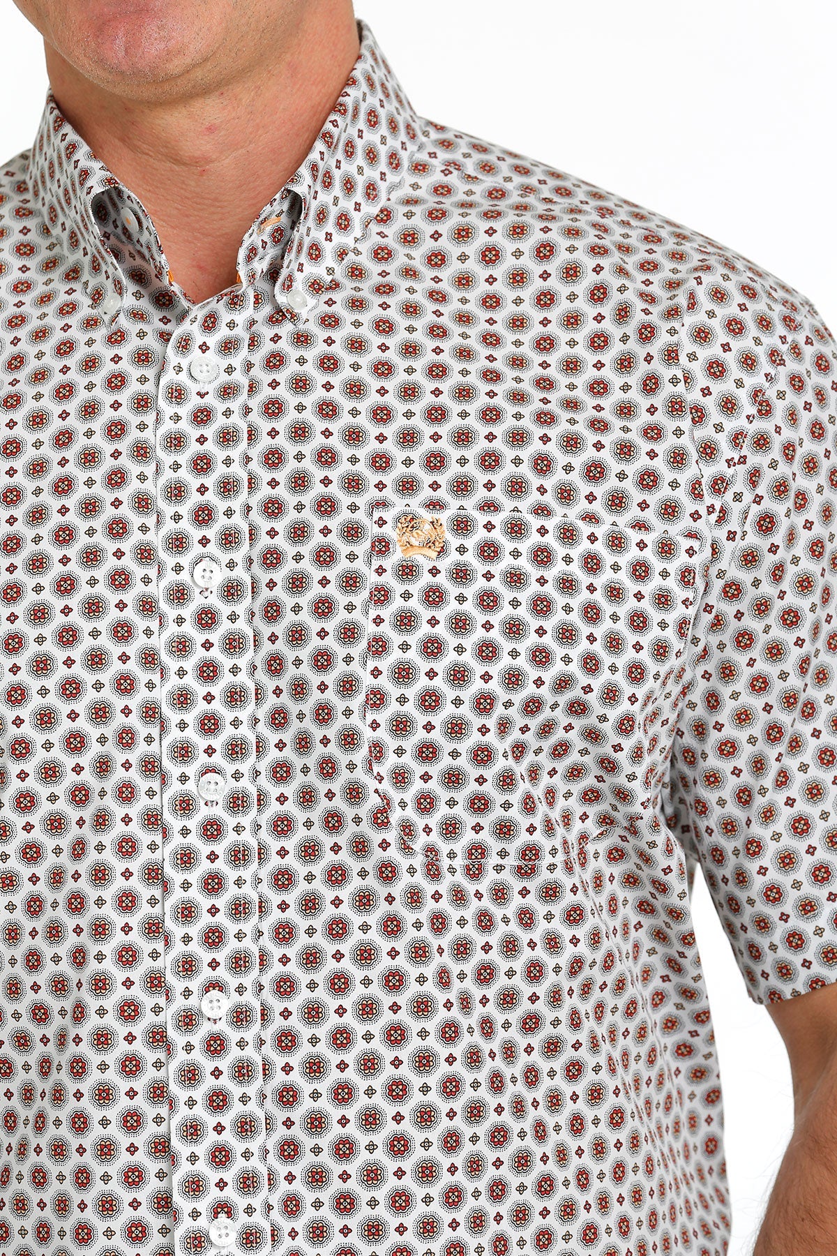 Cinch S/S White Multi Prt