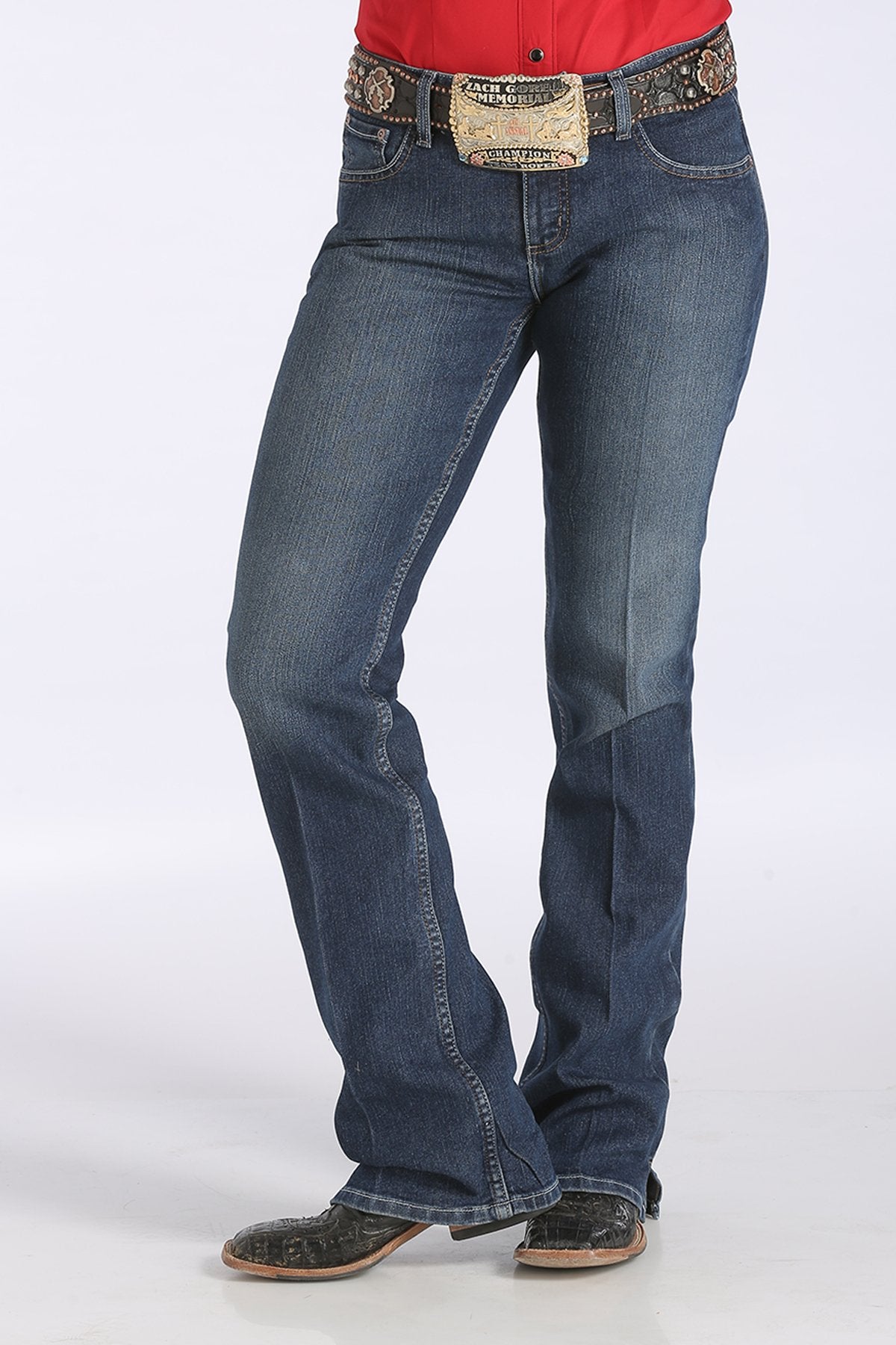 WOMEN'S KYLIE SLIM FIT DARK STONEWASH
