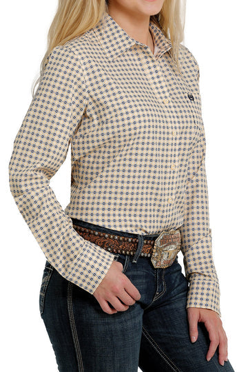 Cinch Women's Arenaflex Western Shirt- Yellow