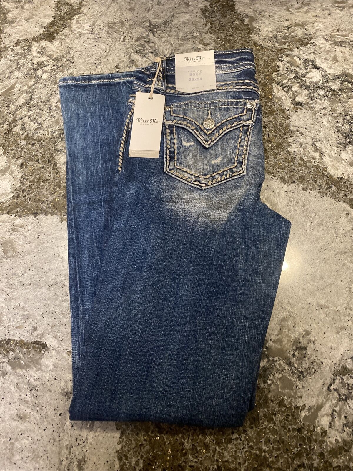 MISS ME JEANS CHLOE BOOT CUT MID-RISE