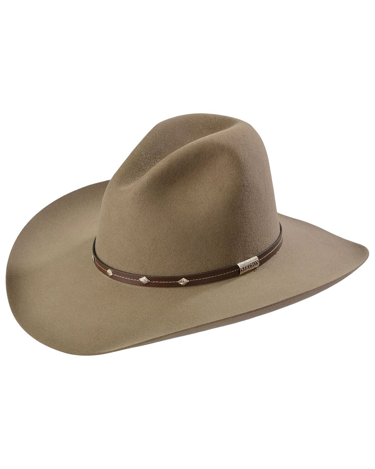 Stetson Men's 4X Buffalo Felt Silver Mine Cowboy Hat - SBSLVM-5036 STONE